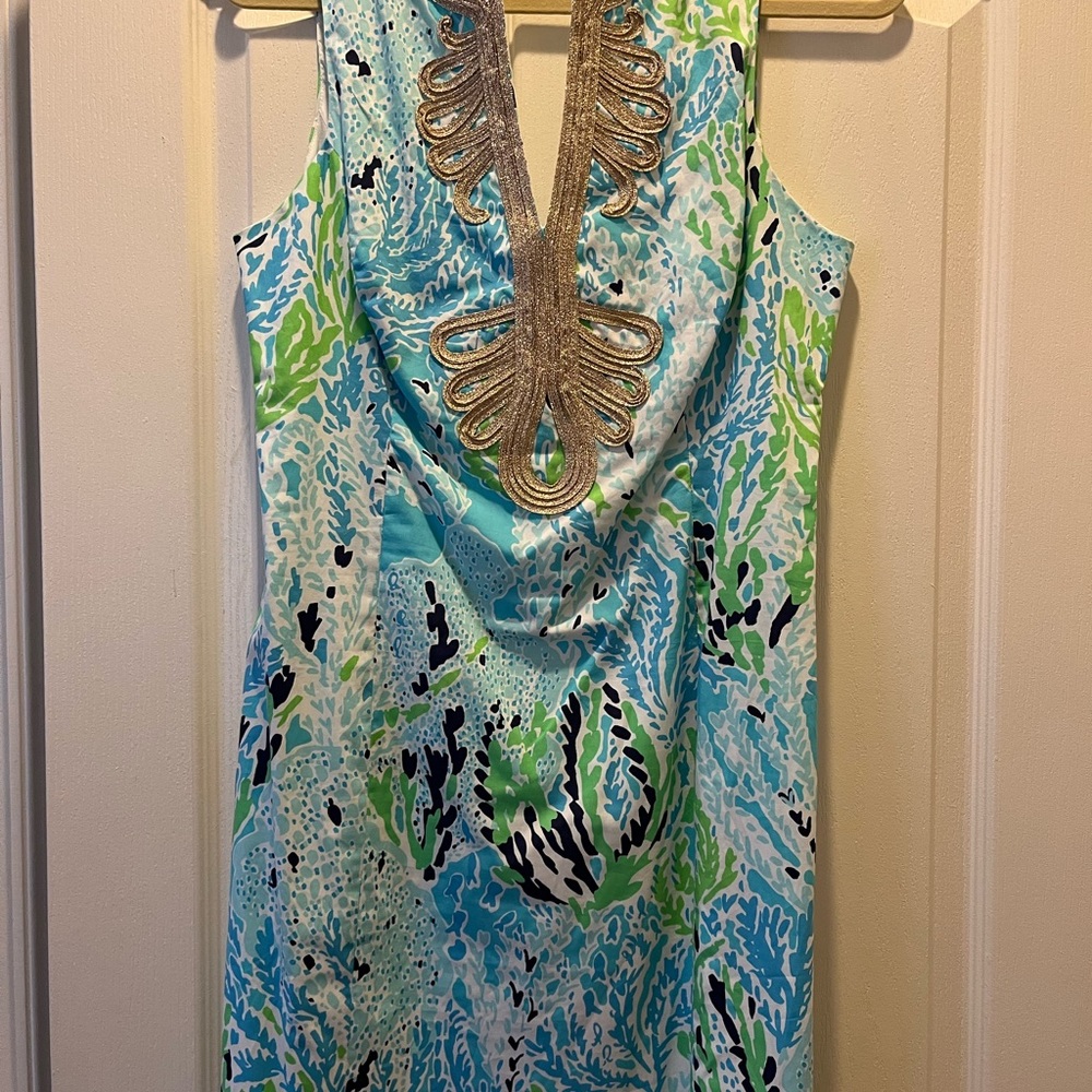 Beautiful coral print Lilly Pulitzer shift